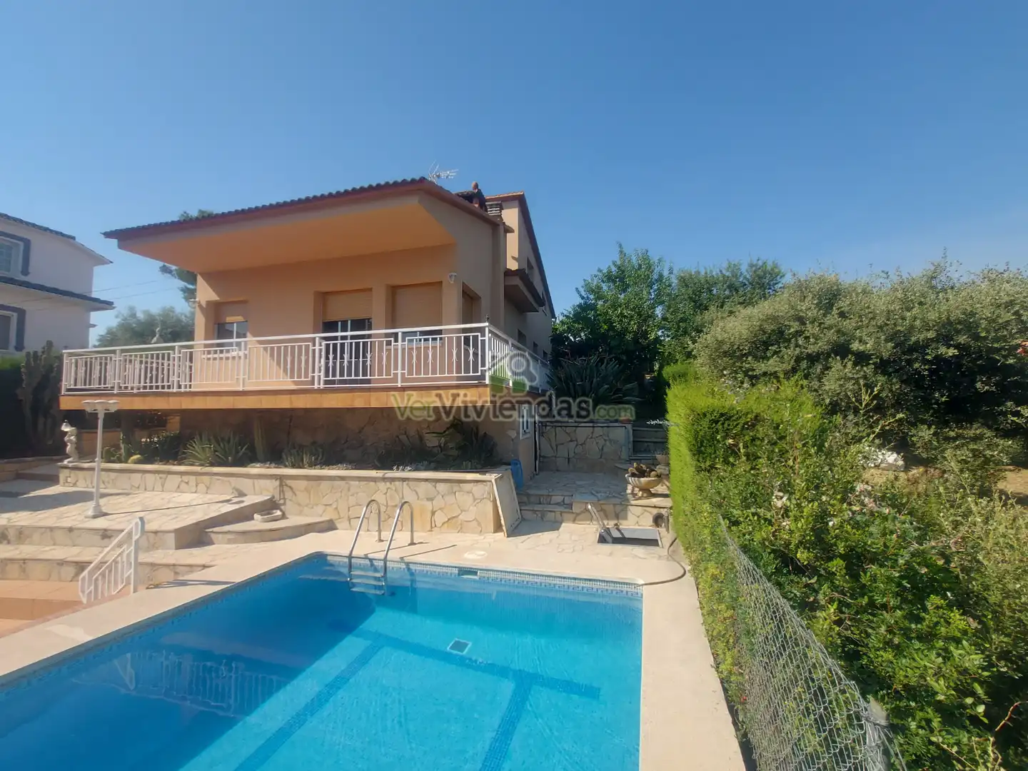 Vista exterior de Casa o xalet en venda en Piera amb Calefacció, Jardí privat i Terrassa