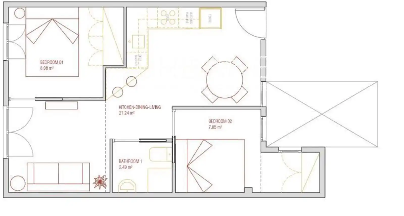 Appartement avec terrasse à vendre à Cera, imagen 35