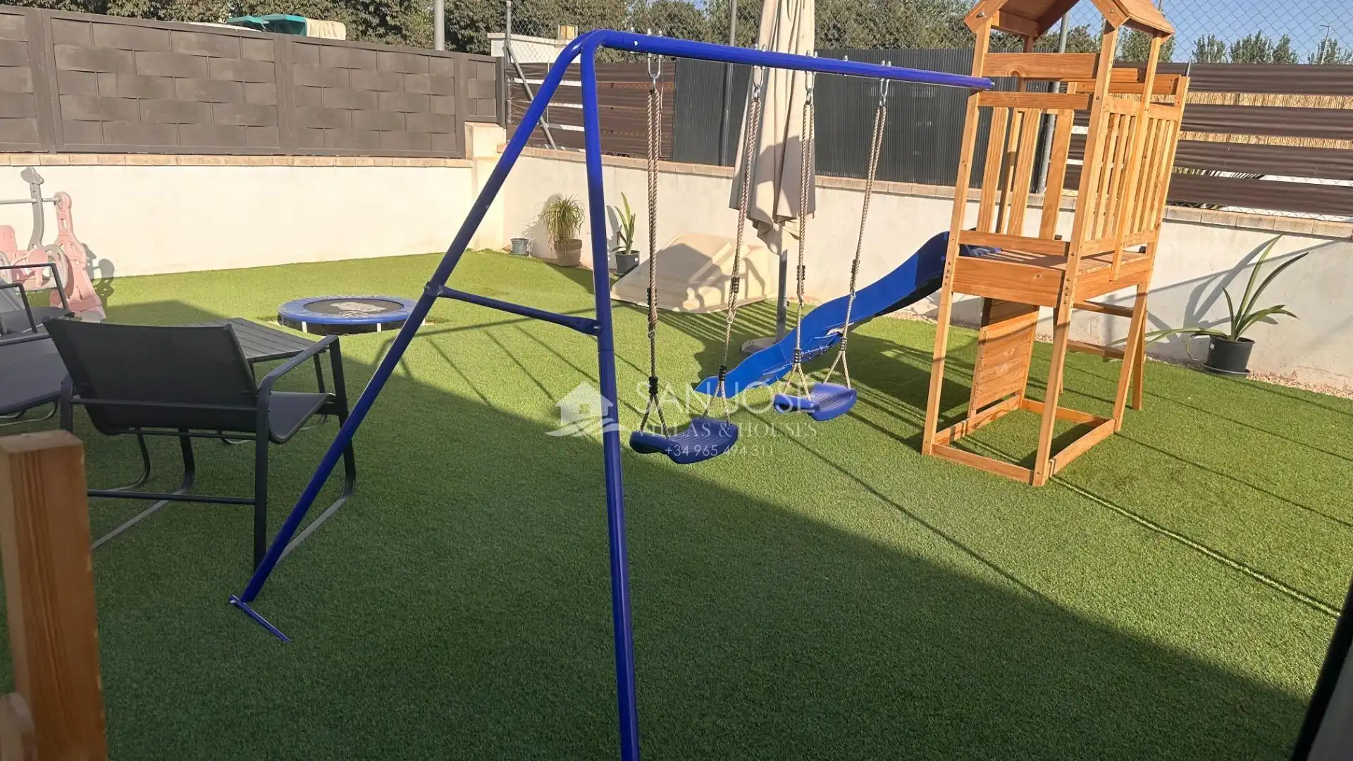 Jardí de Casa o xalet de lloguer en Aspe amb Aire condicionat, Calefacció i Jardí privat