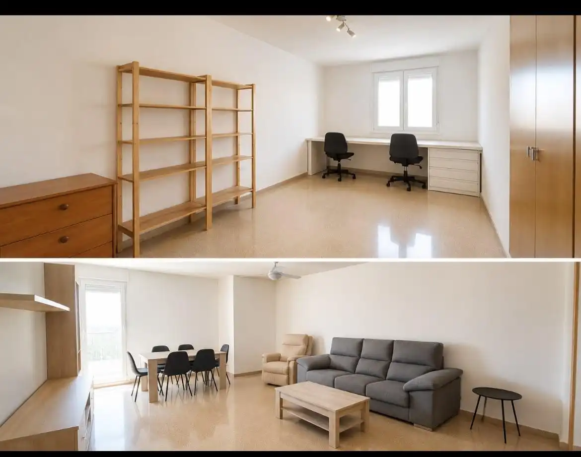 Sala d'estar de Pis en venda en Alicante / Alacant amb Aire condicionat, Jardí privat i Traster