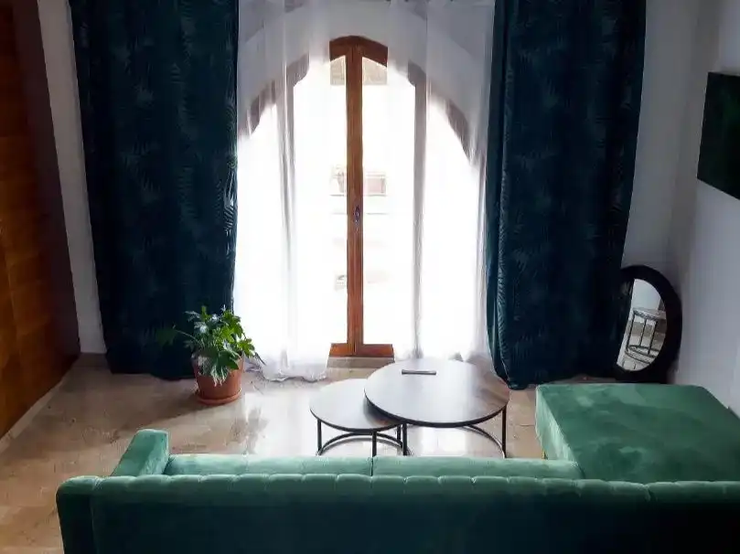 Sala d'estar de Finca rústica de lloguer en Manises amb Aire condicionat, Jardí privat i Traster