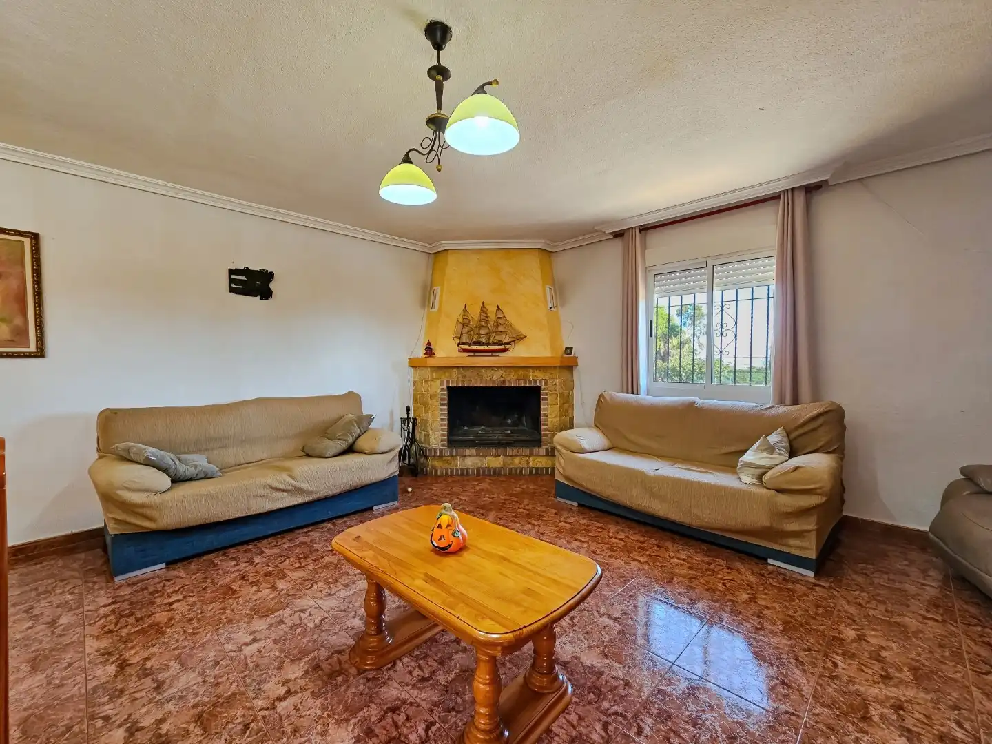 Sala de estar de Finca rústica en venta en Algorfa con Aire acondicionado, Calefacción y Terraza
