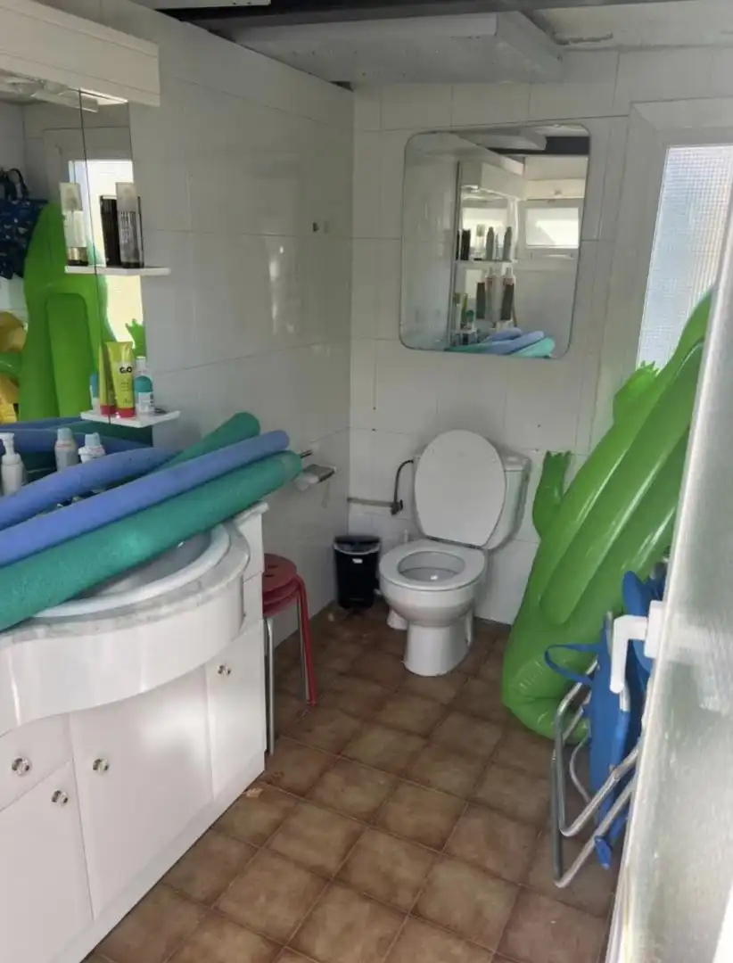 Baño de Casa o chalet en venta en La Pobla de Claramunt con Calefacción y Jardín privado