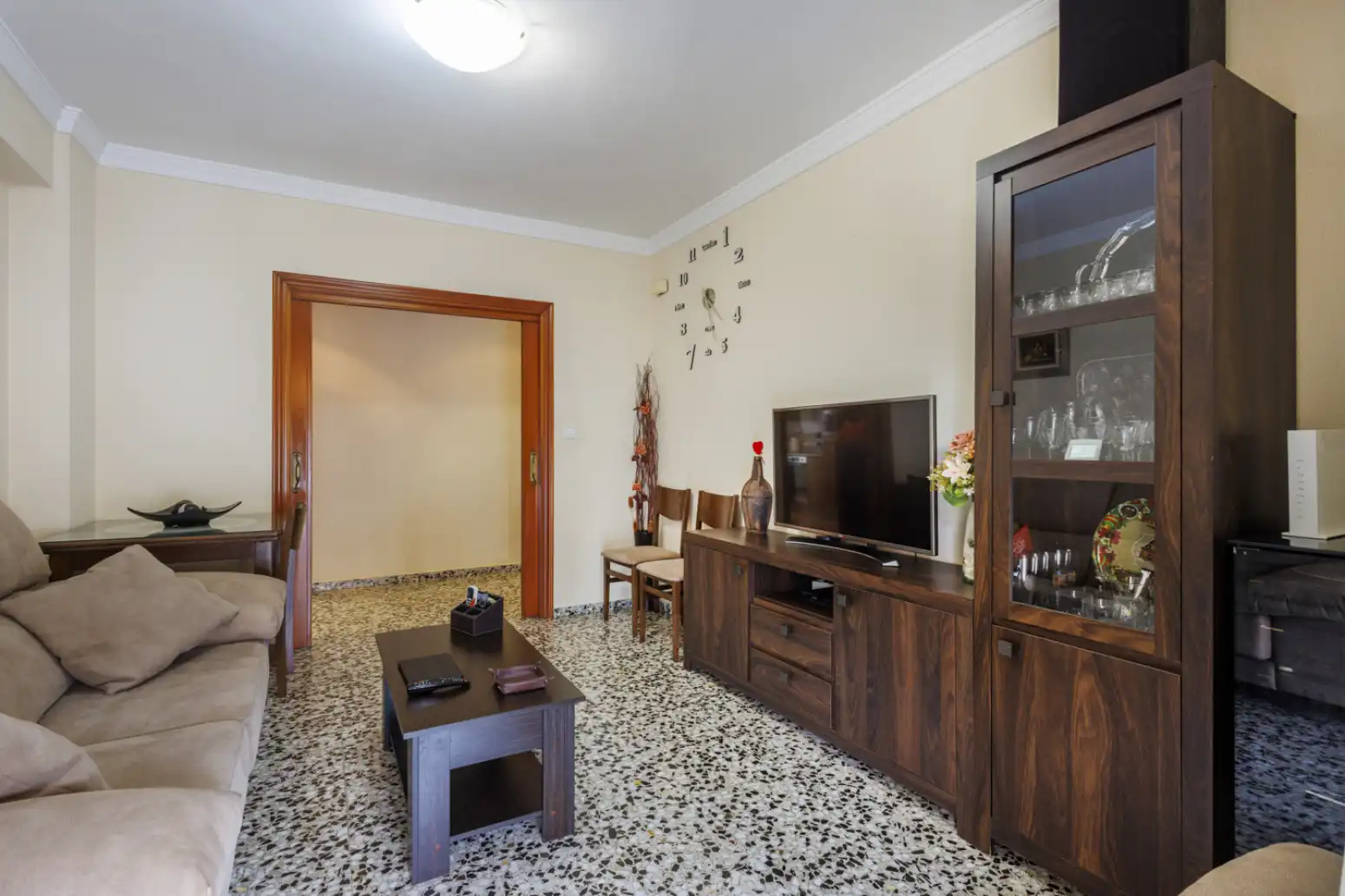 Wohnzimmer von Einfamilien-Reihenhaus zum Verkauf in Carlet mit Terrasse und Balkon