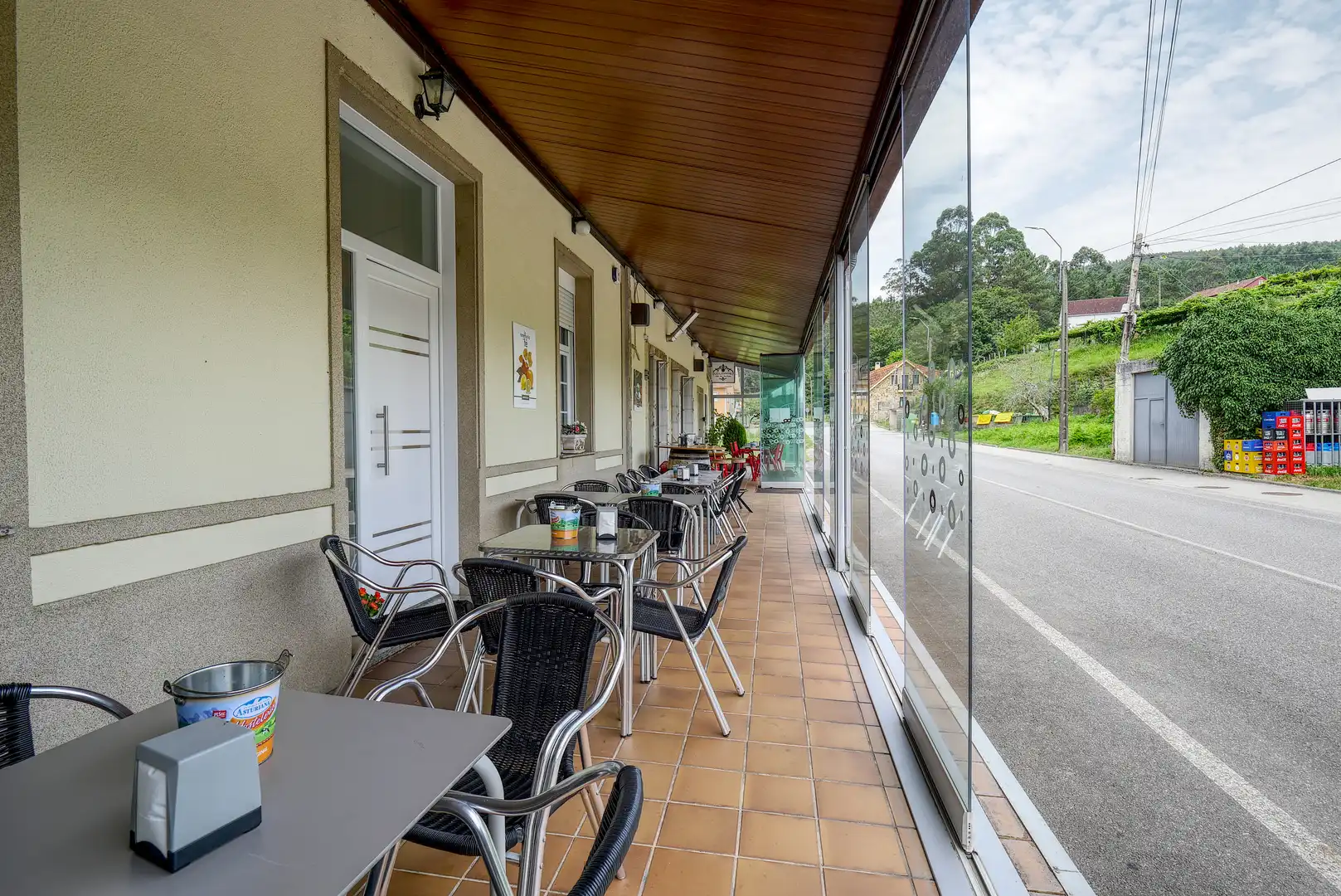 Terraza de Casa o chalet en venta en Lousame con Aire acondicionado, Calefacción y Jardín privado