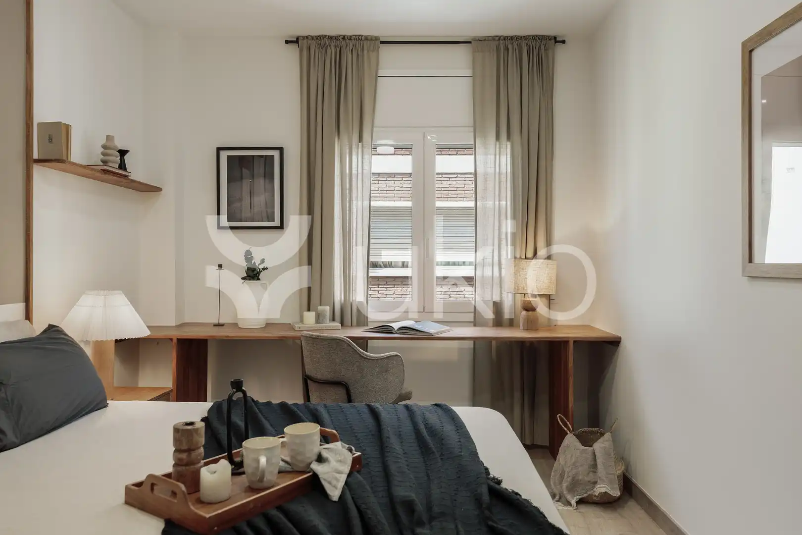 Bedroom of Apartments for rent in Barcelona  with Air Conditioner, Heating and Furnished
