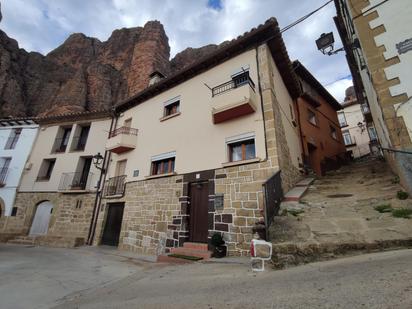 Exterior view of House or chalet for sale in Las Peñas de Riglos  with Balcony