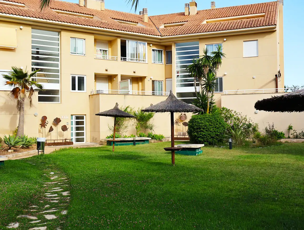 Vista exterior de Piso en venta en Jávea / Xàbia con Aire acondicionado, Jardín privado y Trastero