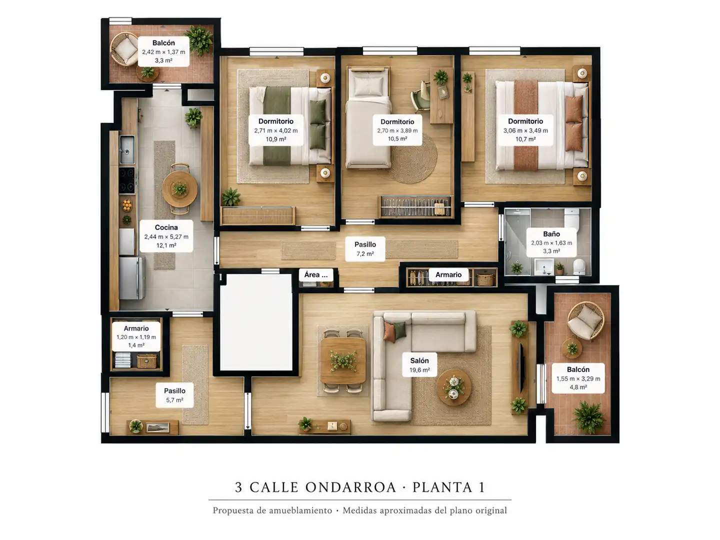 Piso en venta en Otxarkoaga - Txurdinaga