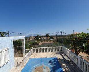 Swimming pool of House or chalet for sale in Manises  with Air Conditioner, Terrace and Swimming Pool