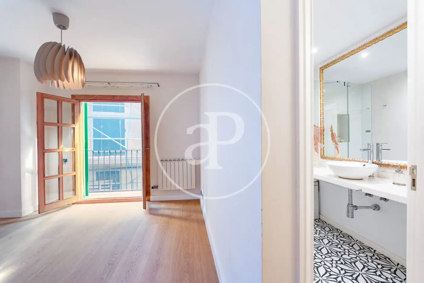 Schlafzimmer von Wohnung zum Verkauf in  Palma de Mallorca mit Klimaanlage, Heizung und Balkon