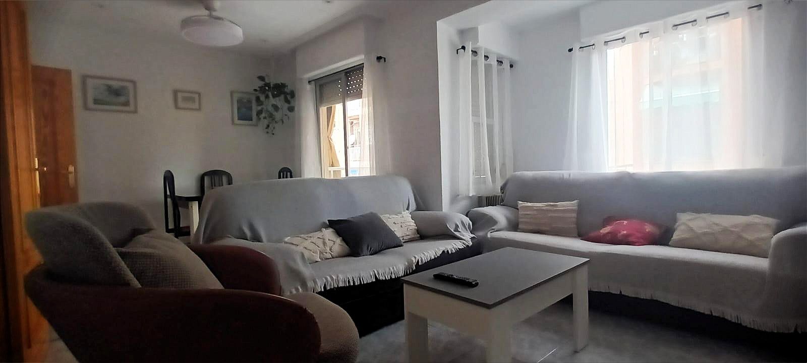 Sala de estar de Piso en venta en Elche / Elx con Aire acondicionado, Terraza y Balcón