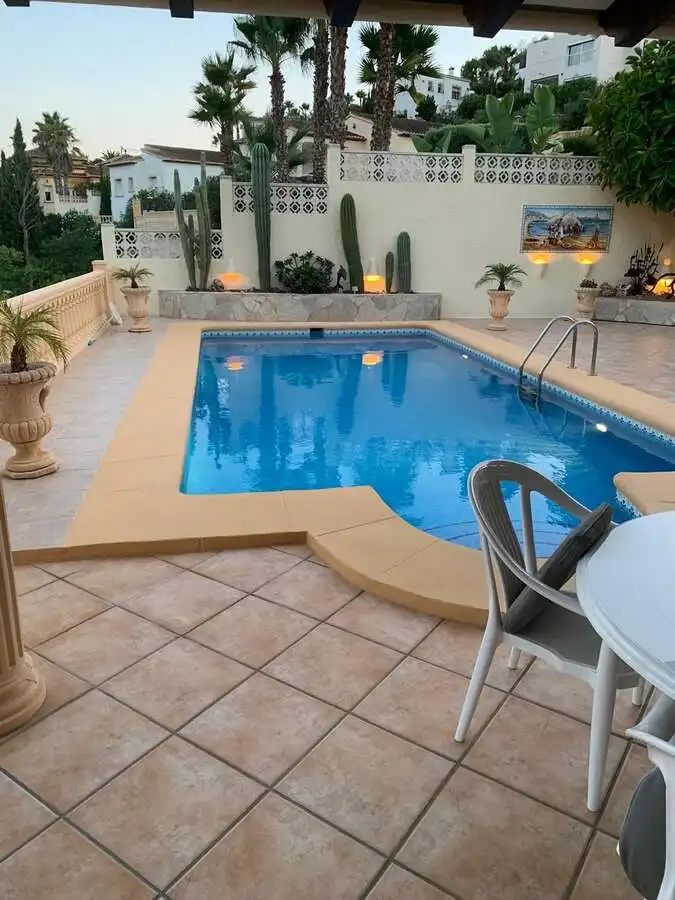 Swimming pool of Houses for sale in Benitachell / El Poble Nou de Benitatxell  with Air Conditioner, Heating and Private garden
