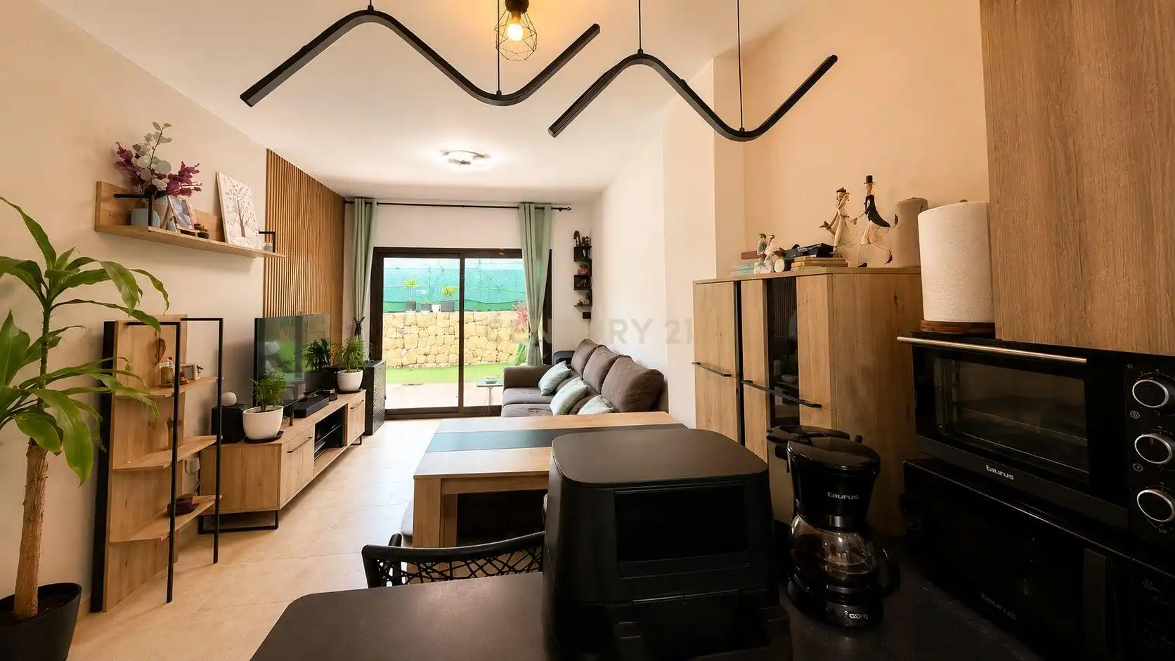 Sala de estar de Apartamento en venta en Mijas con Jardín privado, Trastero y Piscina comunitaria