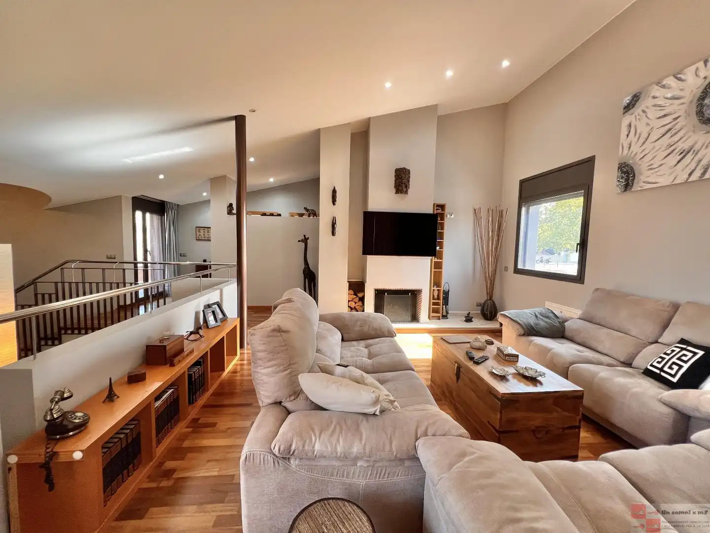 Sala d'estar de Casa o xalet en venda en Piera amb Aire condicionat, Calefacció i Terrassa