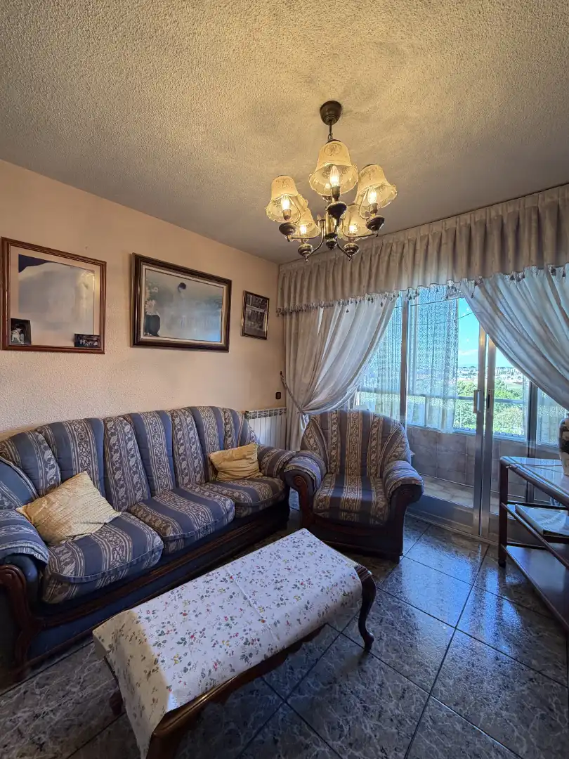 Sala de estar de Piso en venta en Madrid con Calefacción, Terraza y Amueblado