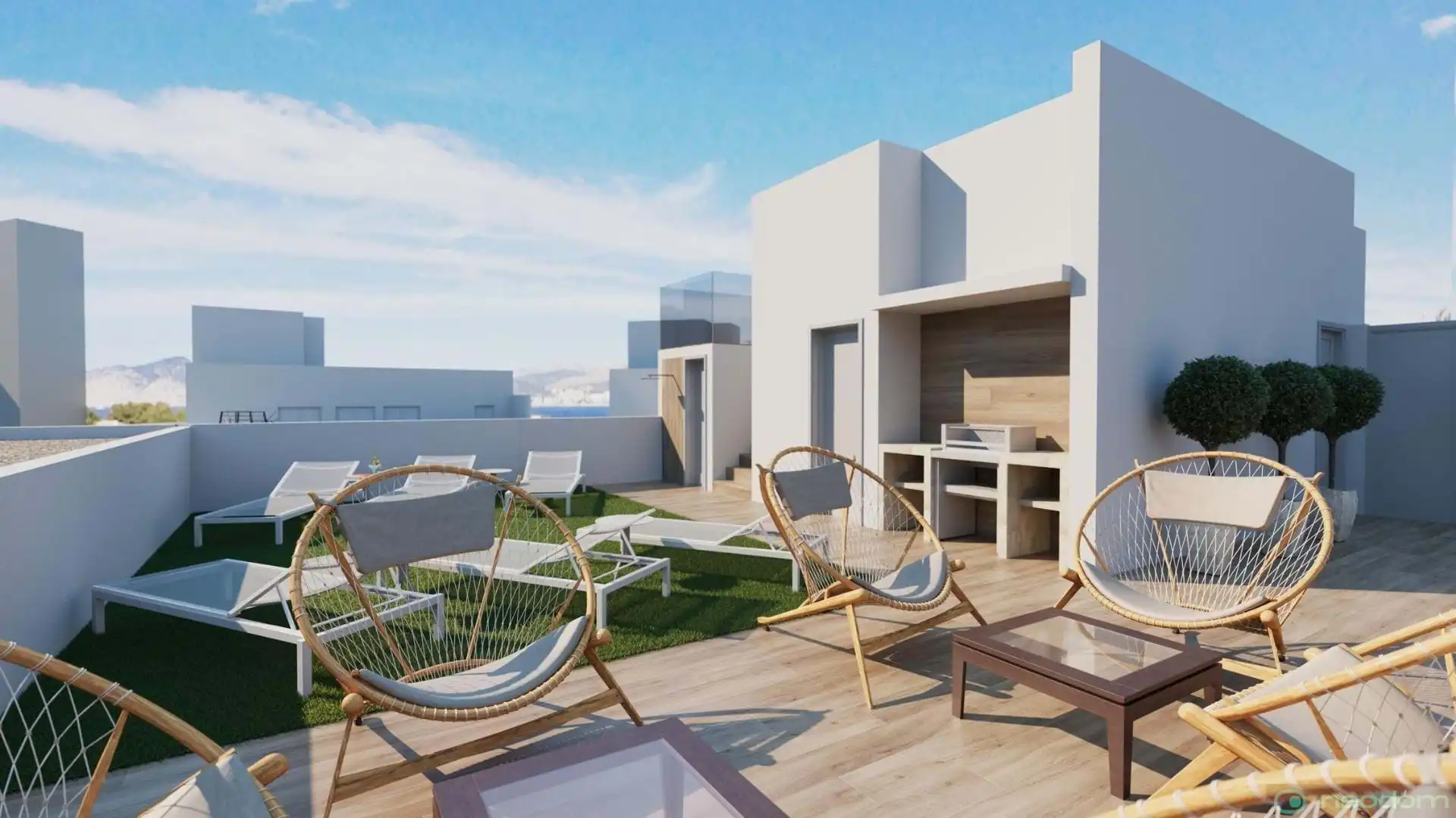 Penthouse mit Pool zum Verkauf in Playa de los Locos