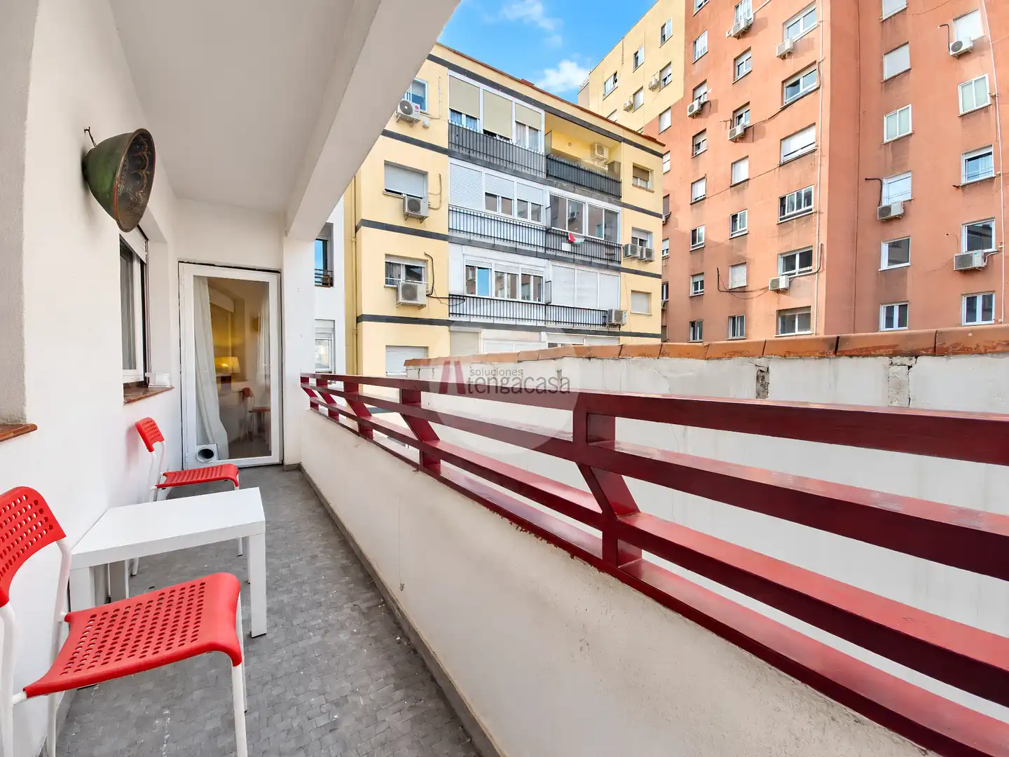Terrasse von Wohnung zur Miete in Barrio de Salamanca