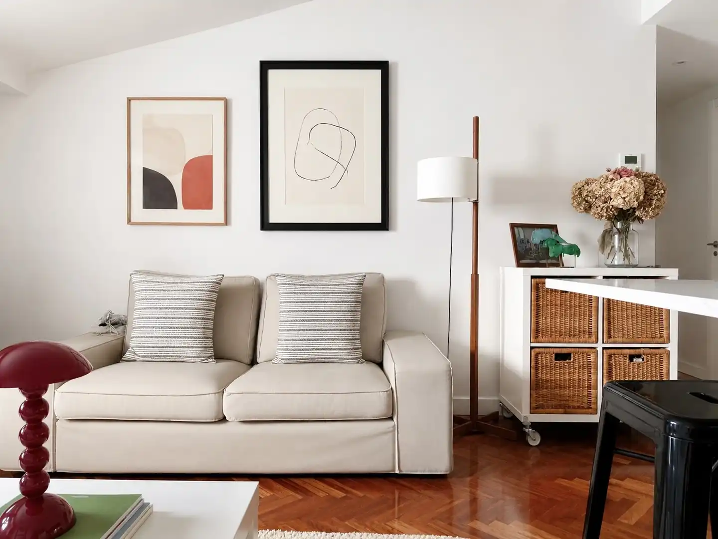 Wohnzimmer von Wohnungen zur Miete in Madrid mit Klimaanlage, Heizung und Möbliert