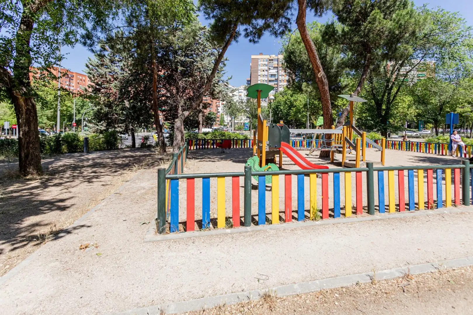Parking of Flat for sale in Madrid  with Heating, Parquet flooring and Community pool