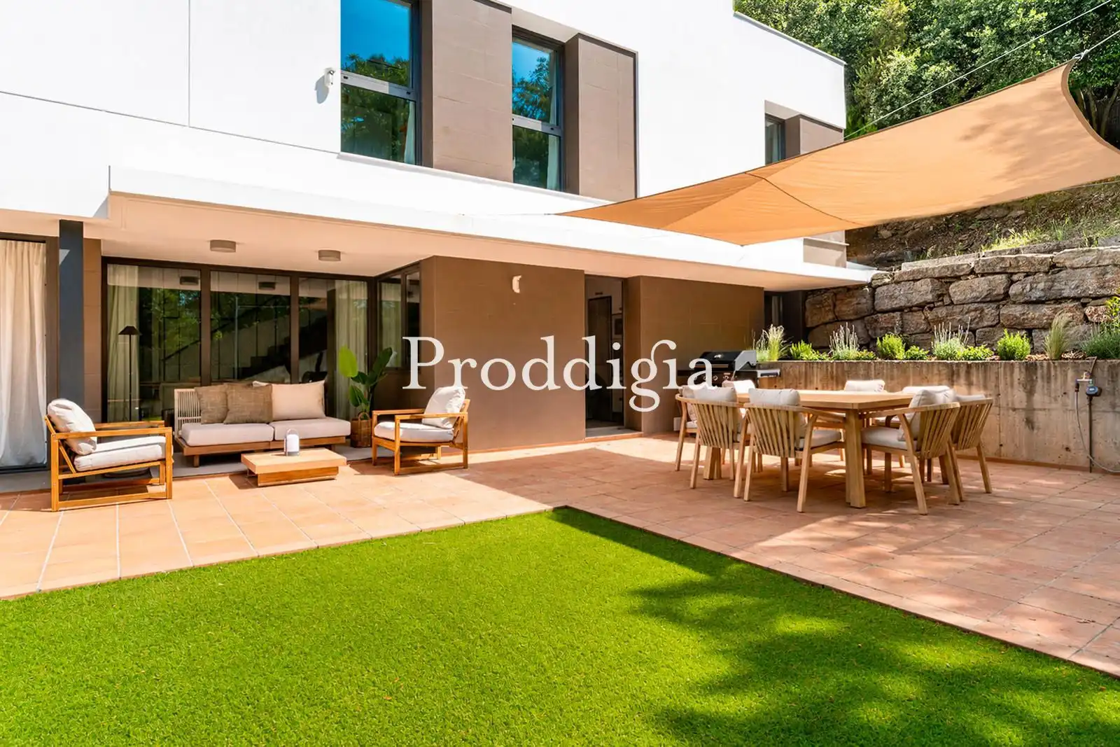 Terraza de Casa o chalet de alquiler en Barcelona con Aire acondicionado, Calefacción y Amueblado