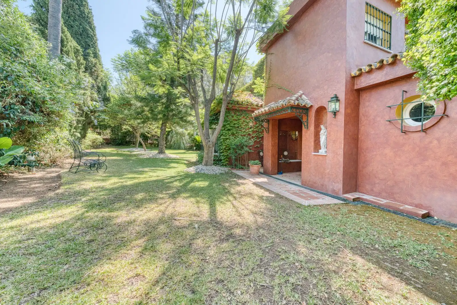 Garden of Houses for rent in Marbella  with Air Conditioner, Private garden and Swimming Pool