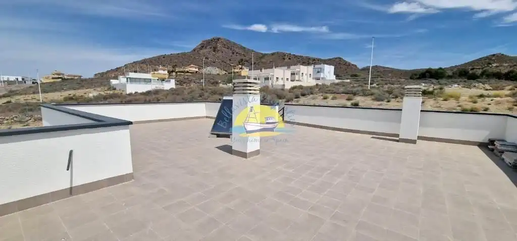 Terraza de Casa o chalet en venta en Mazarrón con Jardín privado, Terraza y Piscina