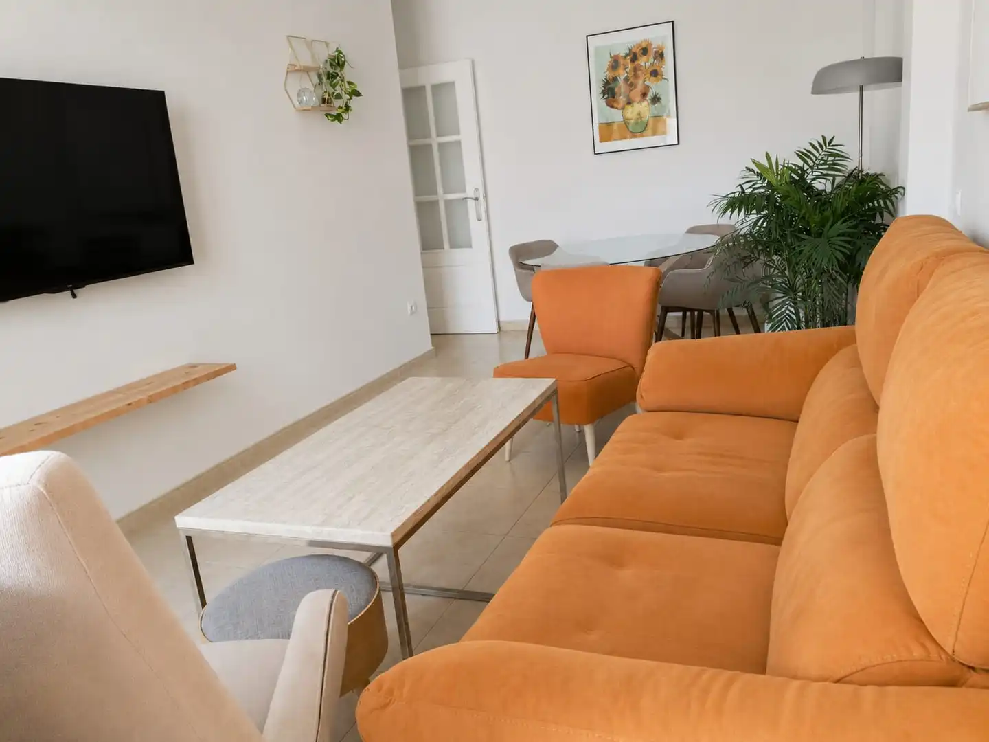 Sala de estar de Piso en venta en Lepe con Aire acondicionado, Calefacción y Trastero