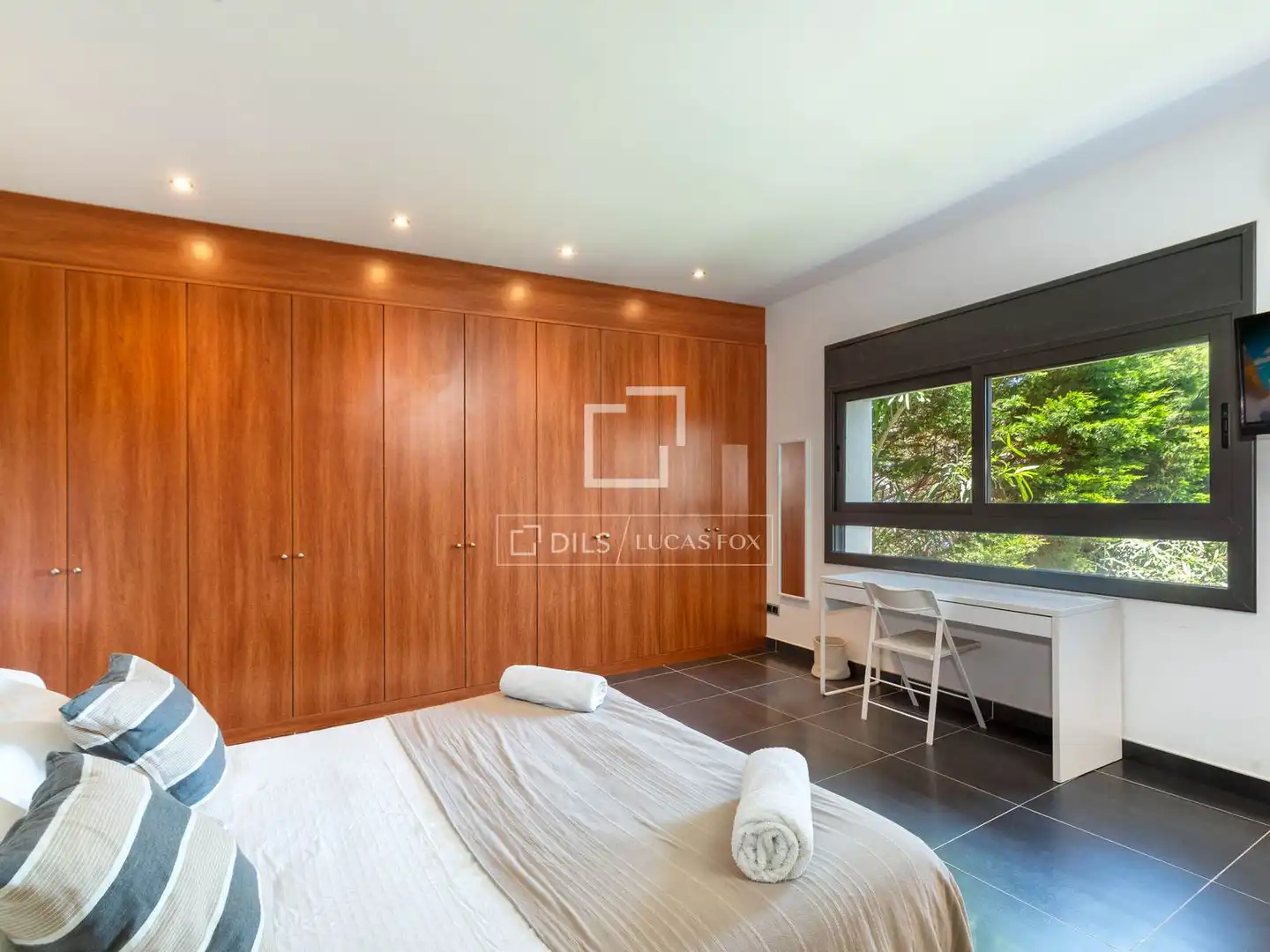 Schlafzimmer von Haus oder Chalet zum Verkauf in Begur mit Klimaanlage, Heizung und Privatgarten