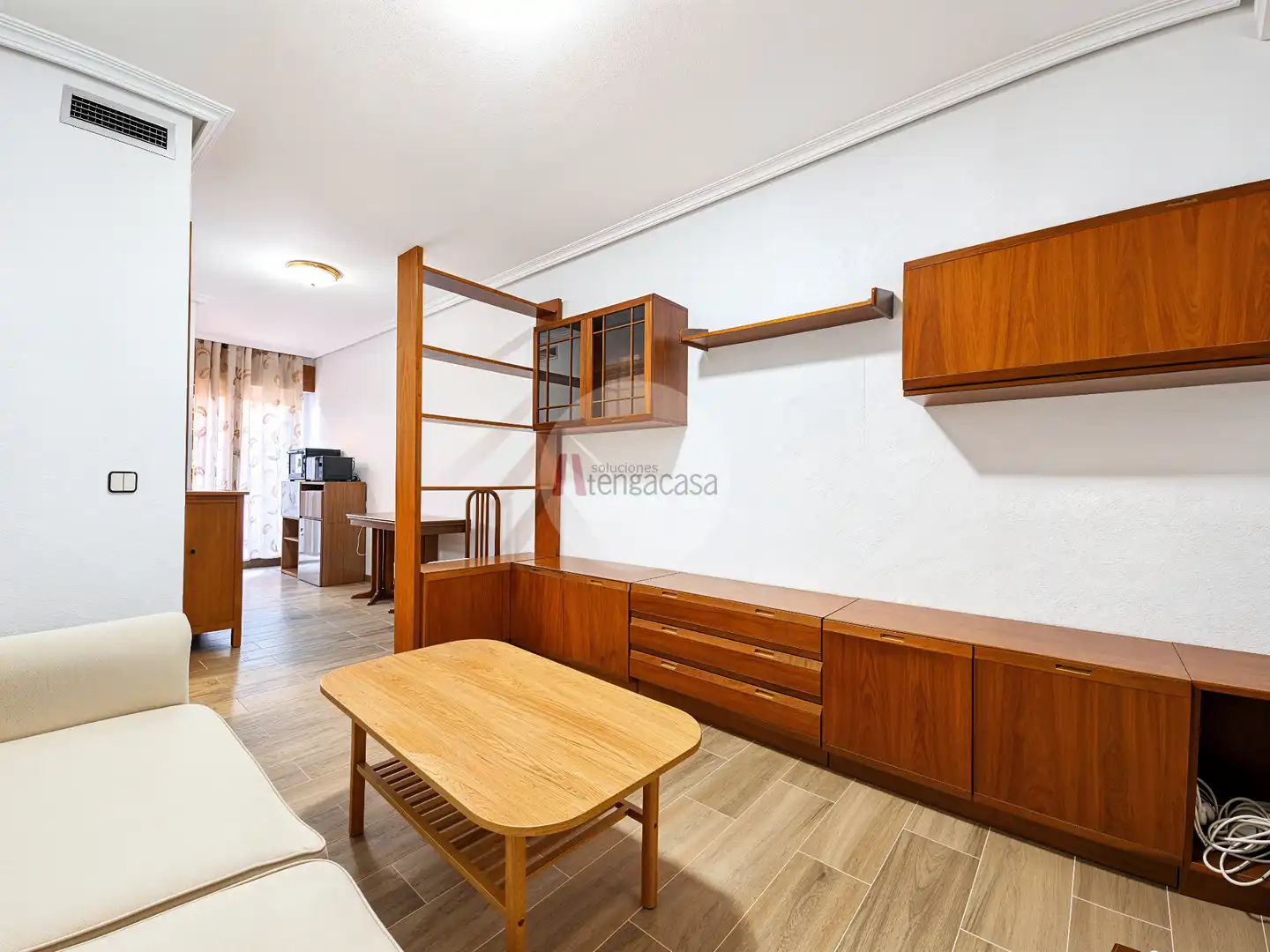 Wohnzimmer von Wohnungen zur Miete in Madrid mit Klimaanlage, Heizung und Parkett