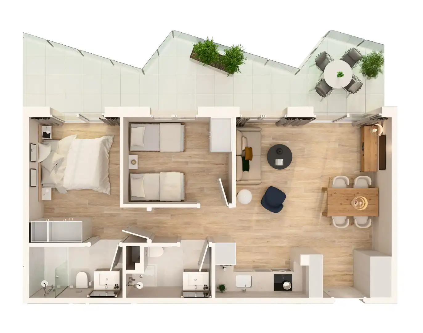 New build Apartment with terrace for sale in Carrer Granada 21