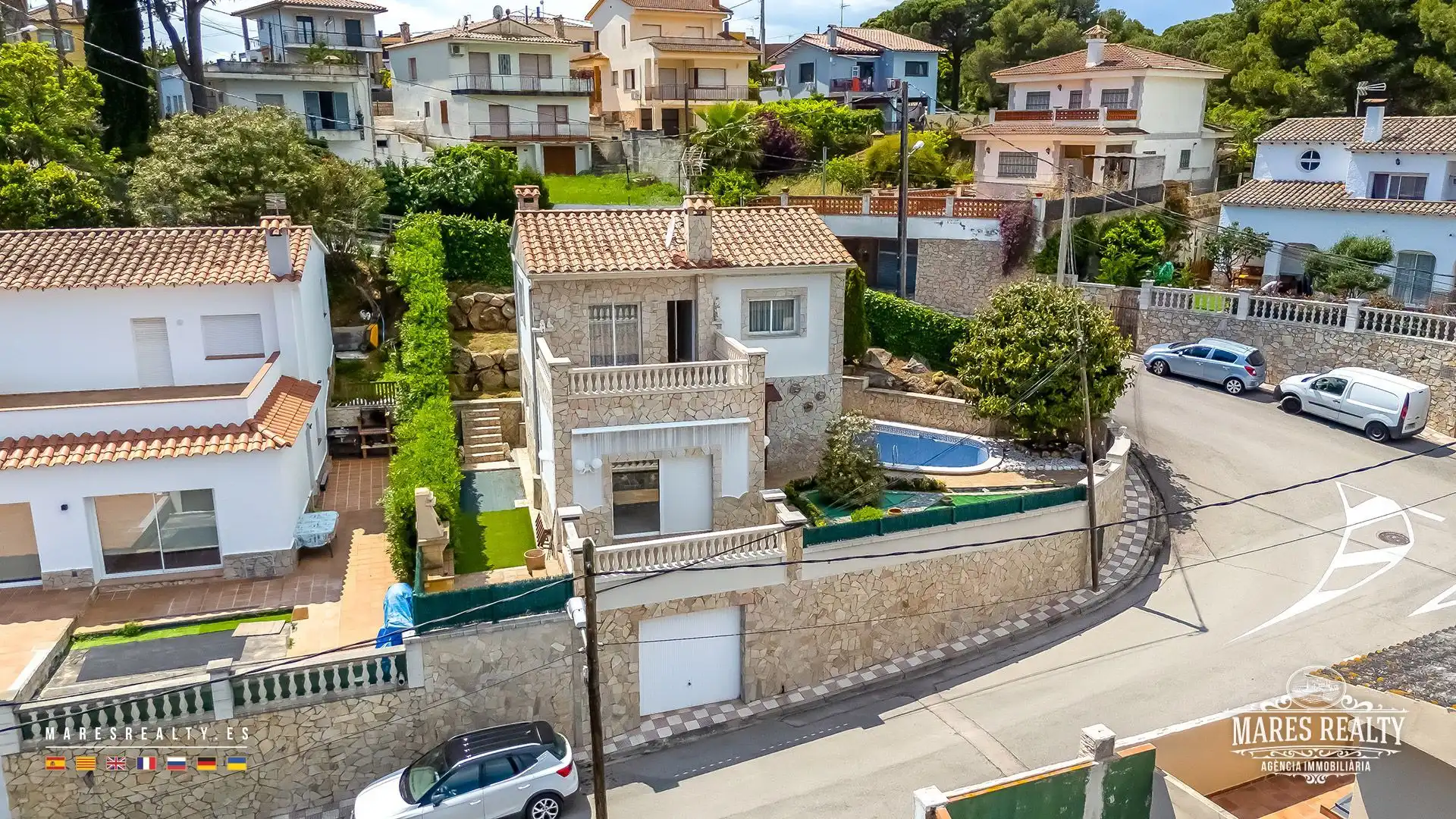Exterior view of Houses for sale in Lloret de Mar  with Air Conditioner, Heating and Private garden