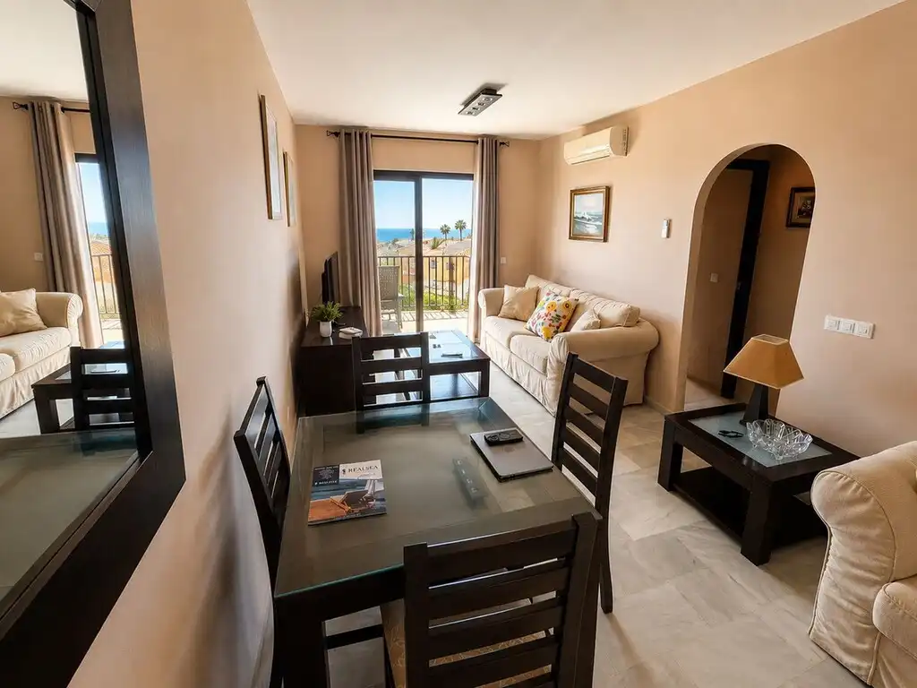 Sala d'estar de Àtic en venda en Mijas amb Aire condicionat, Terrassa i Moblat