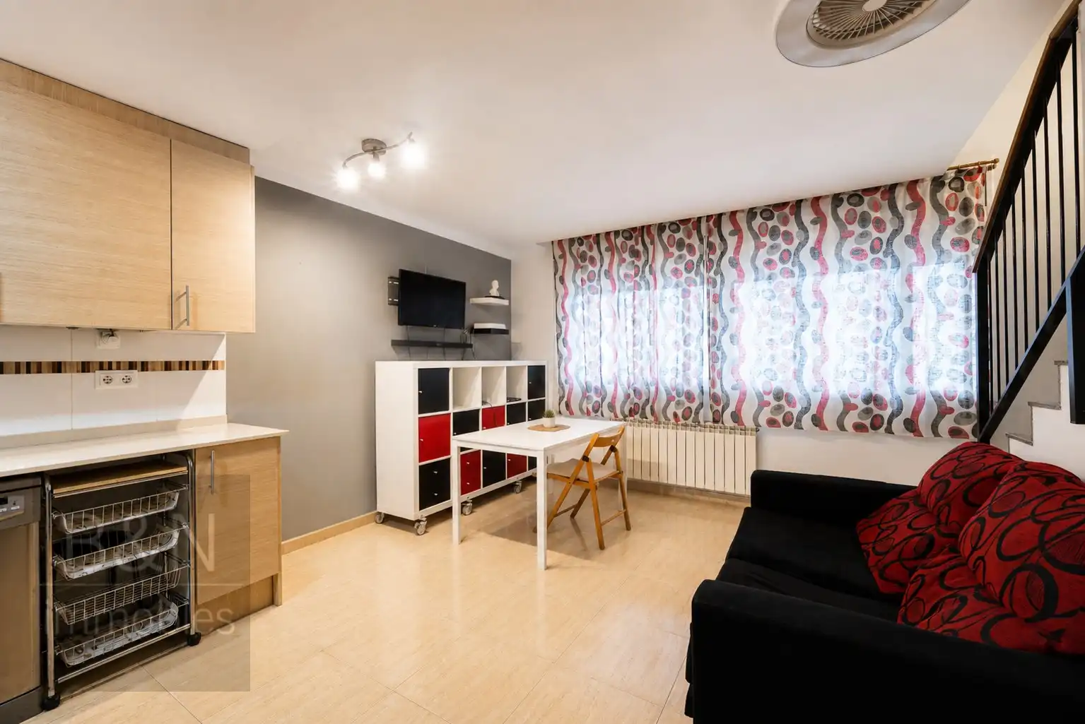 Wohnzimmer von Maisonette zum Verkauf in Terrassa mit Heizung und Terrasse