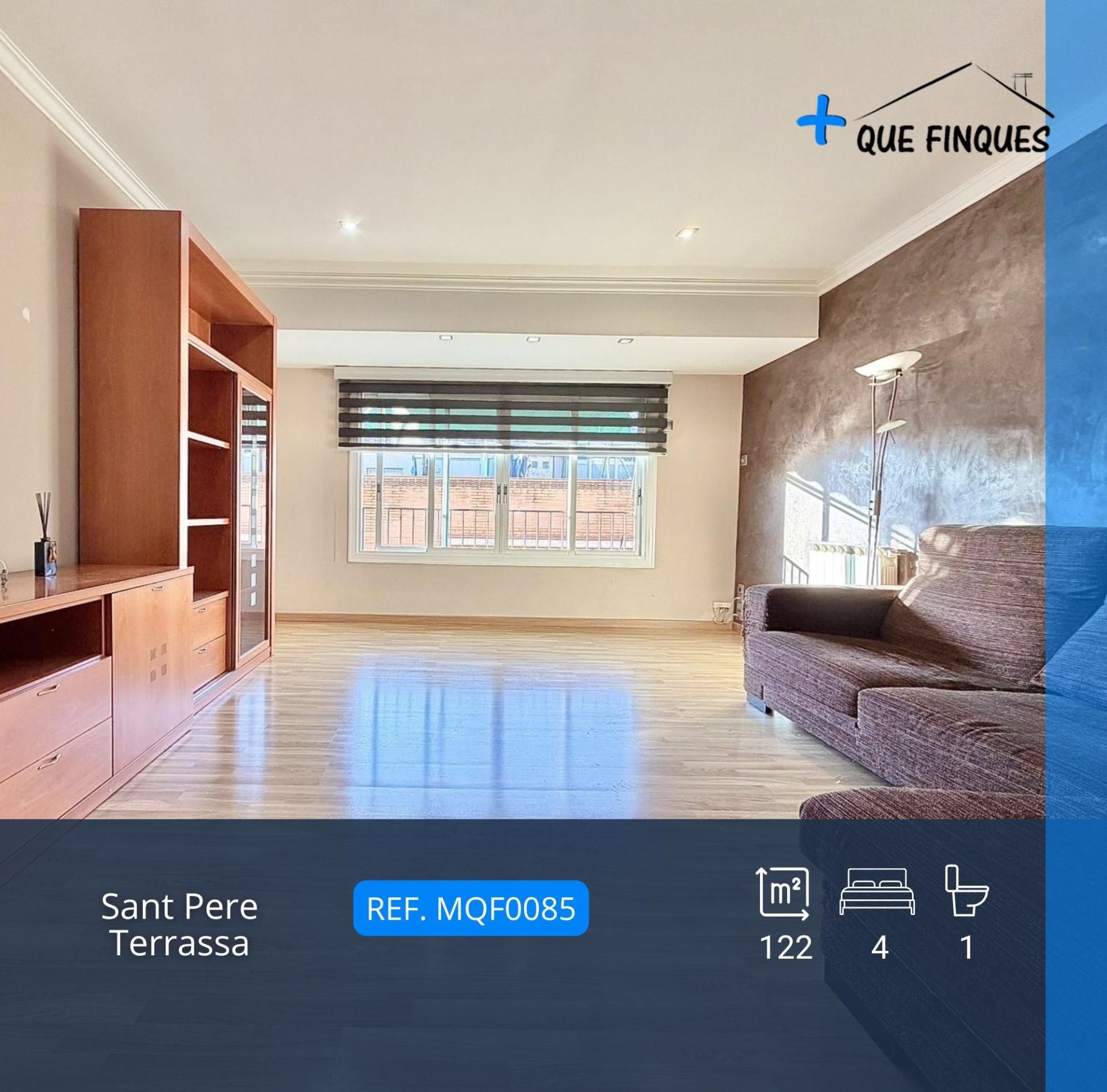 Living room of Flat to rent in Terrassa  with Heating and Parquet flooring