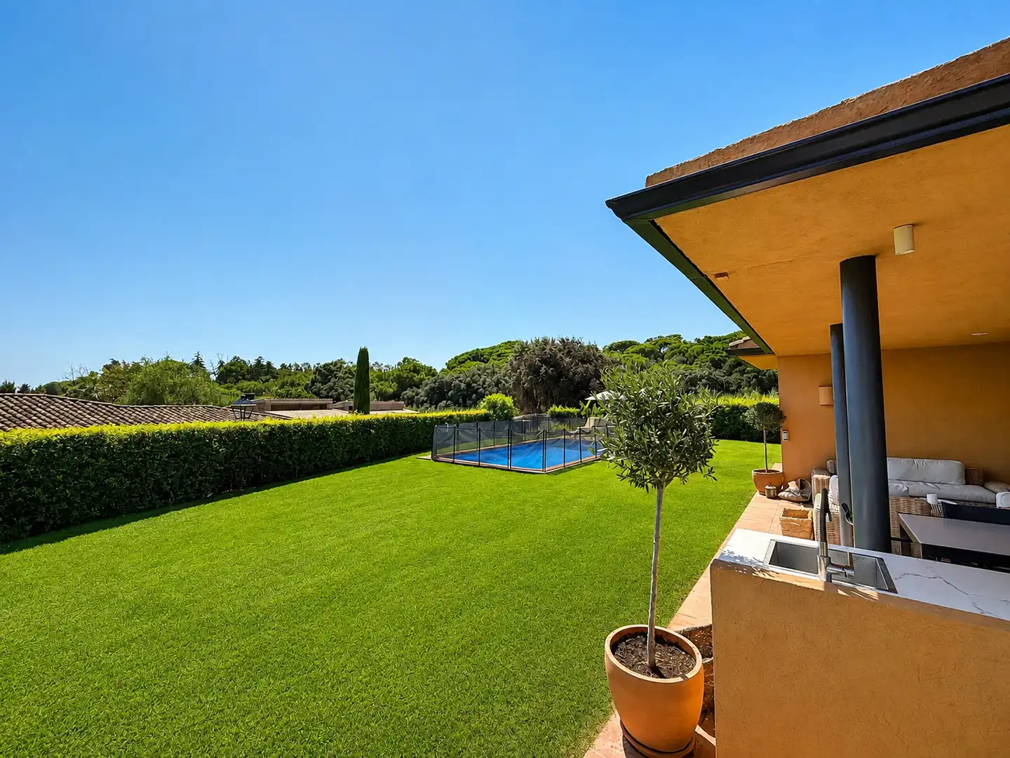 Garden of Houses for sale in Sant Vicenç de Montalt  with Air Conditioner, Heating and Private garden