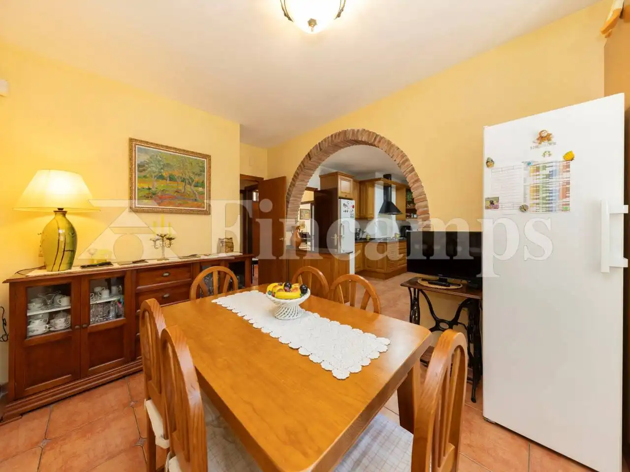 Esszimmer von Haus oder Chalet zum Verkauf in Cerdanyola del Vallès mit Klimaanlage, Heizung und Privatgarten