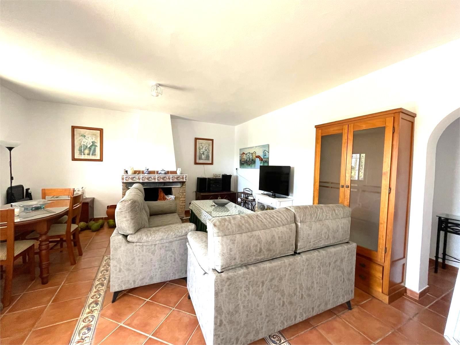 Sala d'estar de Finca rústica de lloguer en Cartaya amb Moblat