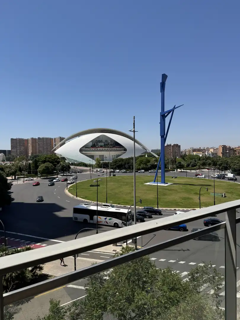 Außenansicht von Wohnung zum Verkauf in Valencia mit Klimaanlage, Abstellraum und Schwimmbad