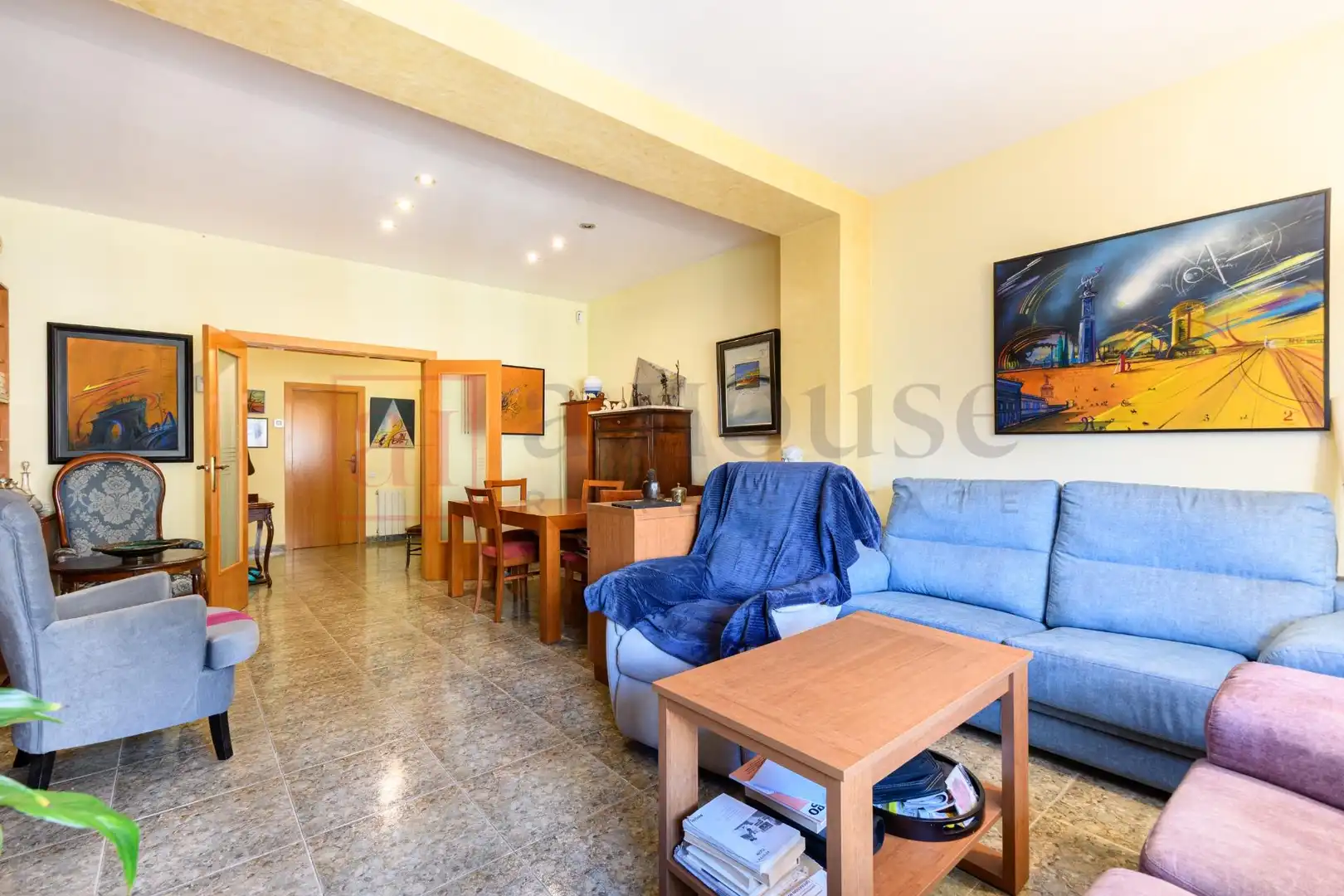 Living room of Flat for sale in Barcelona  with Air Conditioner, Heating and Terrace