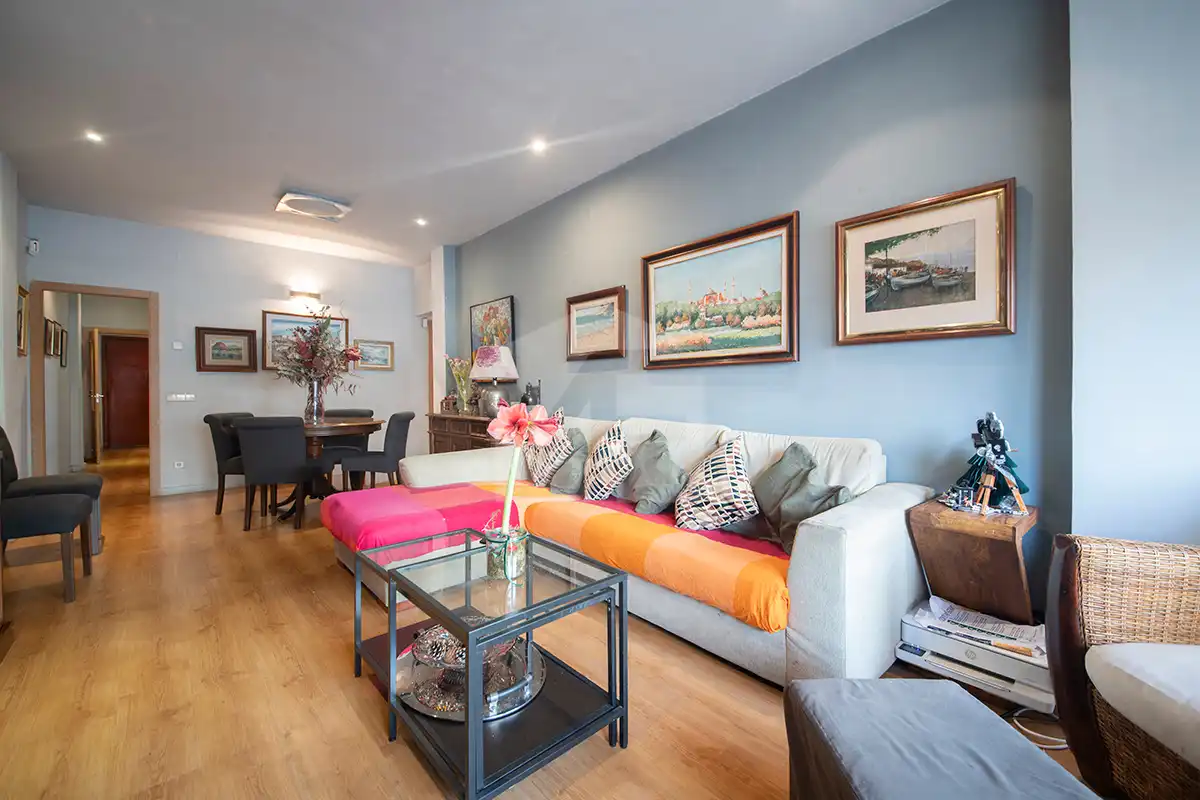 Living room of Flat for sale in Barcelona  with Air Conditioner and Heating