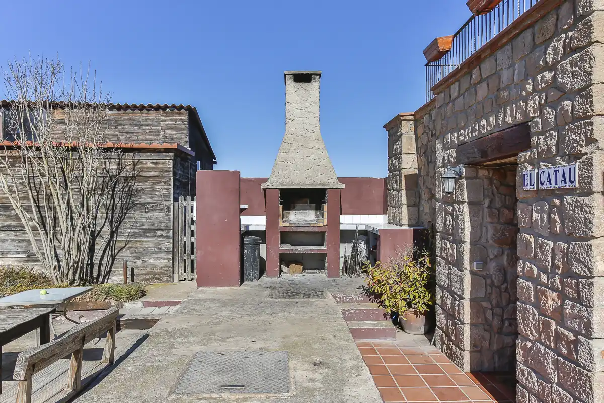 Terrace of Country homes for sale in Aguilar de Segarra  with Heating, Swimming Pool and Internet
