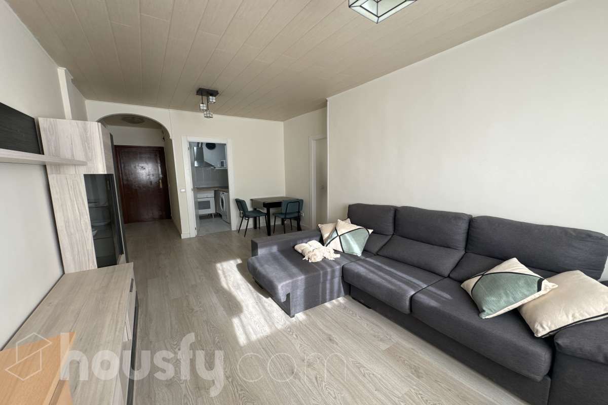 Sala d'estar de Pis de lloguer en  Madrid Capital amb Aire condicionat, Calefacció i Parquet