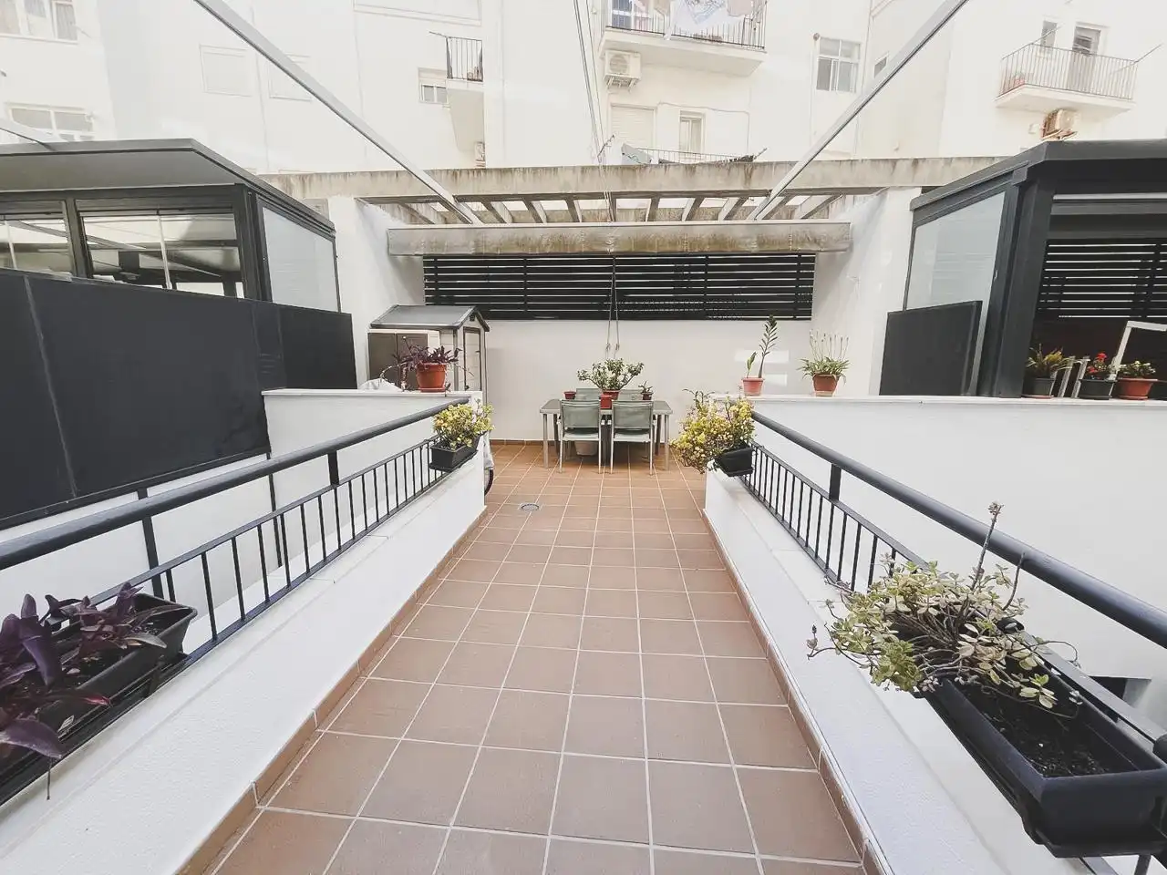 Terraza de Dúplex de alquiler en Cádiz con Terraza y Amueblado