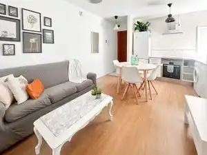 Sala de estar de Piso para compartir en Móstoles con Calefacción, Amueblado y Horno