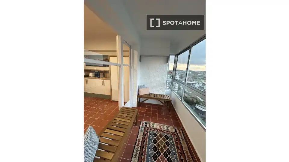 Terrasse von Wohnung zur untervermieten in Bilbao  mit Klimaanlage, Terrasse und Möbliert