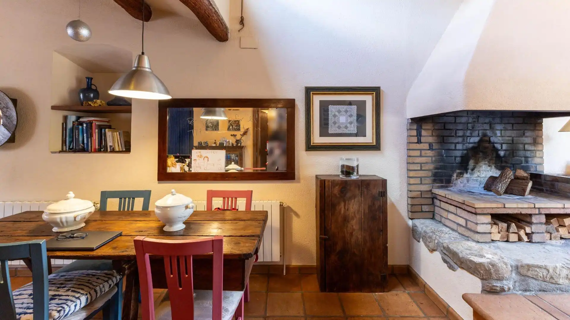Comedor de Finca rústica en venta en El Bruc con Calefacción y Terraza