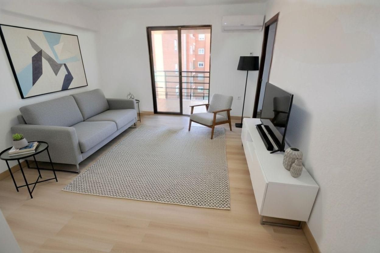 Sala de estar de Piso en venta en  Valencia Capital con Aire acondicionado y Terraza