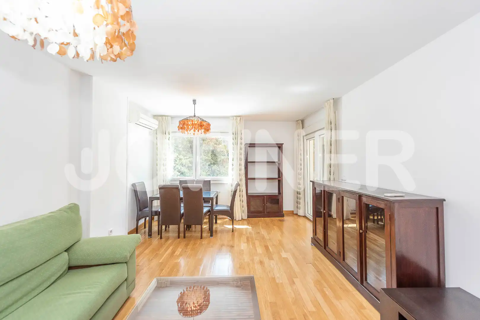 Wohnzimmer von Wohnung zur Miete in Madrid mit Klimaanlage, Heizung und Terrasse