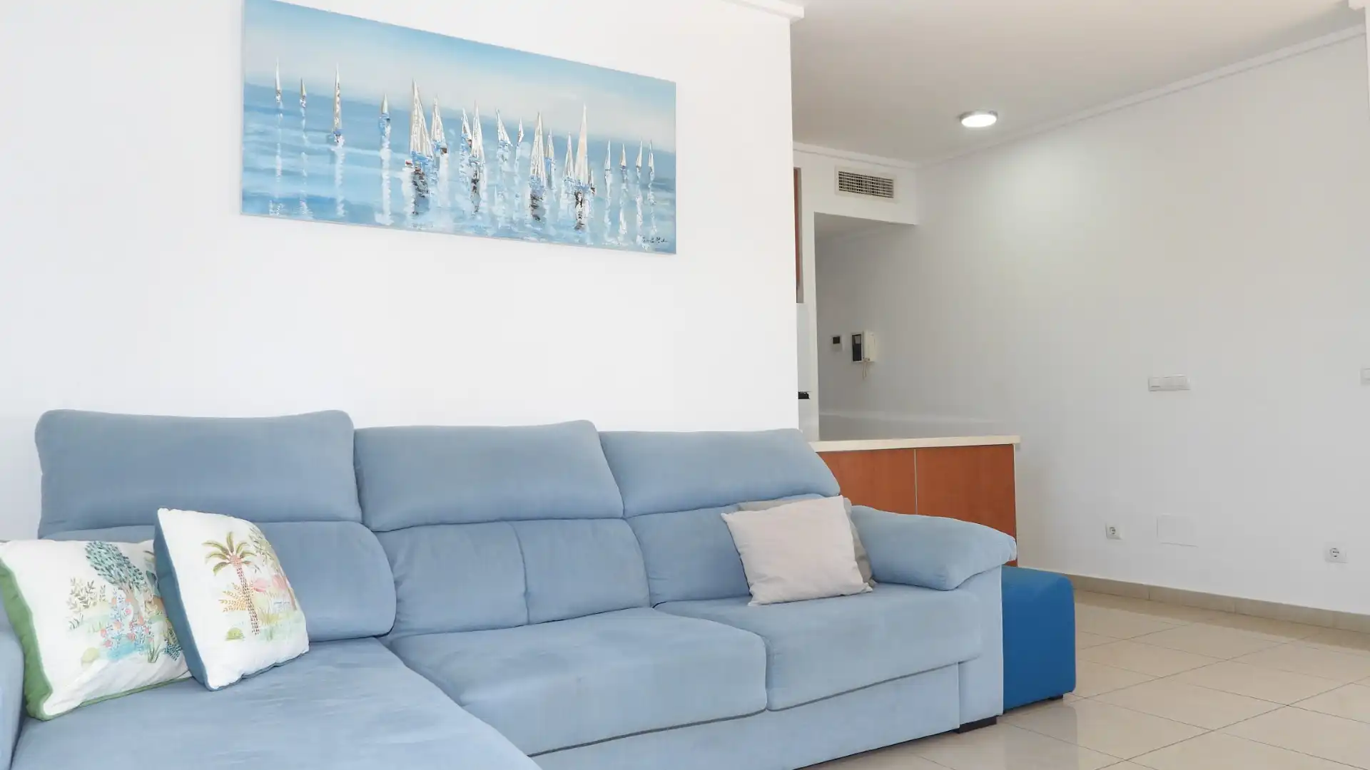Sala d'estar de Apartament en venda en La Manga del Mar Menor amb Aire condicionat, Calefacció i Terrassa